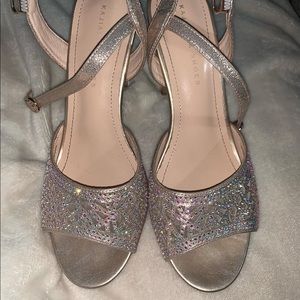 Gold / Rose gold with silver heels